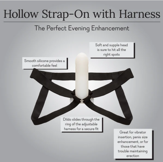 Hollow Strap-On with Harness